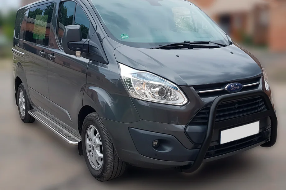 Ford Custom 2013–2022 Přední ochranný rám WT006 F1-55 Black (nerez) Image
