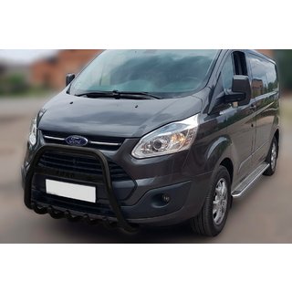 Přední ochranný rám WT006 F1-56 Black (nerez) Ford Custom 2013–2022