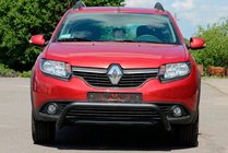Renault Sandero 2013–2022 Přední ochranný rám WT007 Black (nerez) fotografie 1
