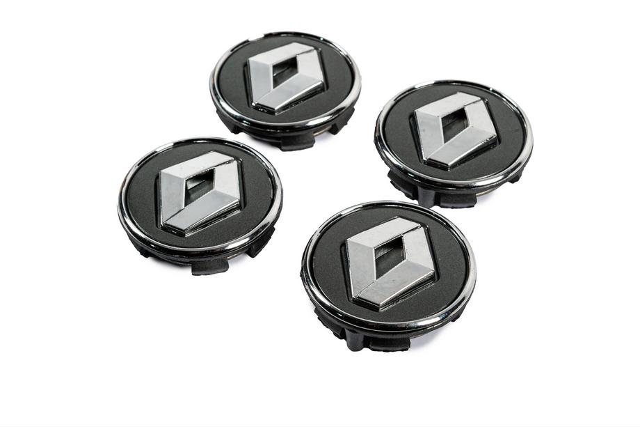 Renault Středové krytky do disků grafitové s kroužkem 81568DRK (57 mm / 49 mm, 4 ks) Fotografie 2