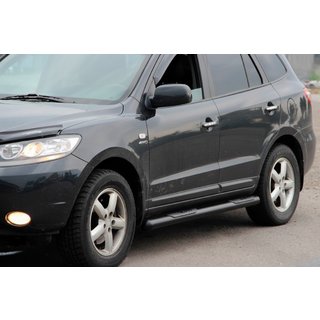 Boční trubky B3 Black (2 ks, nerez) Hyundai Santa Fe 2 2006–2012 fotografie 1