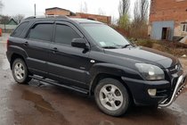 Kia Sportage 2004–2010 Boční trubky Black (2 ks, nerez) fotografie 3
