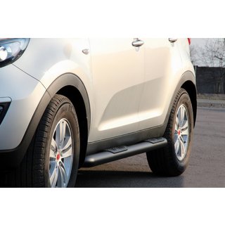 Boční trubky Black (2 ks, nerez) Kia Sportage 2010–2015 fotografie 1