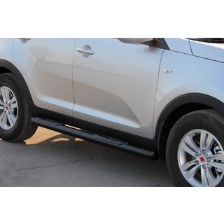Boční trubky Black (2 ks, nerez) Kia Sportage 2010–2015 fotografie 2