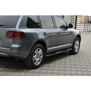 Boční trubky Black (2 ks, nerez) Volkswagen Touareg 2002–2010 fotografie 1
