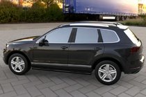 Volkswagen Touareg 2010–2018 Boční trubky Black (2 ks, nerez) fotografie 1
