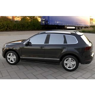 Boční trubky Black (2 ks, nerez) Volkswagen Touareg 2010–2018 fotografie 1