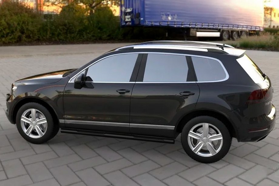 Volkswagen Touareg 2010–2018 Boční trubky Black (2 ks, nerez) Image