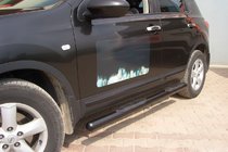 Nissan Qashqai 2007–2010 Boční trubky Black (2 ks, nerez) fotografie 2