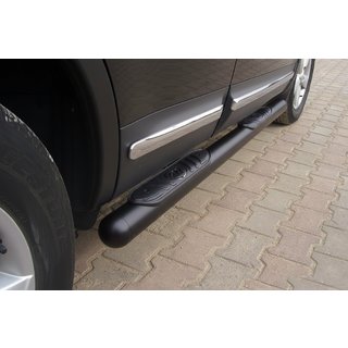 Boční trubky Black (2 ks, nerez) Nissan Qashqai 2007–2010 fotografie 1