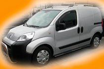 Peugeot Bipper 2008–2017 Boční trubky Black (2 ks, nerez) fotografie 1