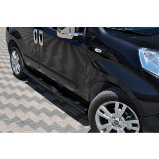 Boční trubky Black (2 ks, nerez) Peugeot Bipper 2008–2017 fotografie 3