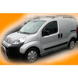 Boční trubky Black (2 ks, nerez) Peugeot Bipper 2008–2017 fotografie 1