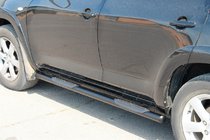 Toyota Rav 4 2006–2013 Boční trubky pro standardní základnu Black (2 ks, nerez) fotografie 4