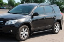 Toyota Rav 4 2006–2013 Boční trubky pro standardní základnu Black (2 ks, nerez) fotografie 2