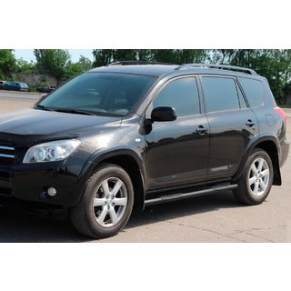 Boční trubky pro standardní základnu Black (2 ks, nerez) Toyota Rav 4 2006–2013 fotografie 2