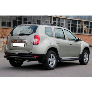 Boční trubky s vložkami Black (2 ks, nerez) Dacia Duster 2008–2018 fotografie 3