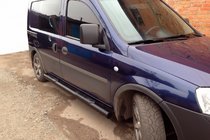 Opel Combo 2002–2012 Boční trubky Black (2 ks, nerez) fotografie 2