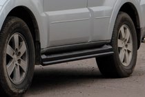 Mitsubishi Pajero Wagon IV 2006–2021 Boční trubky Black (2 ks, nerez) fotografie 5