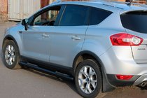 Ford Kuga 2008–2013 Rovné boční trubky Black (2 ks, nerez) fotografie 3