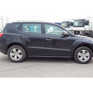 Boční trubky Black (2 ks, nerez) Geely Emgrand X7 2011– fotografie 2