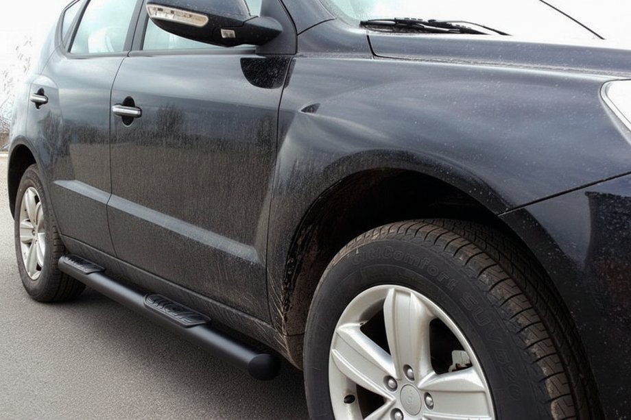 Geely Emgrand X7 2011– Boční trubky Black (2 ks, nerez) Image