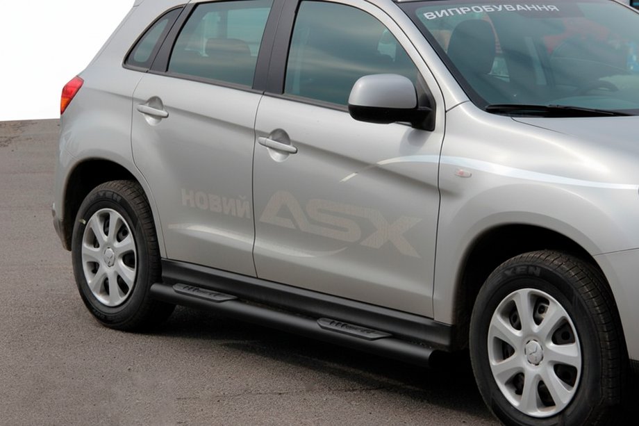 Mitsubishi ASX 2010–2023 Nerezové boční trubky BB002 Black (2 ks, nerez) Image