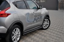 Nissan Juke 2010–2019 Boční trubky Ø60 Black (2 ks, nerez) fotografie 2