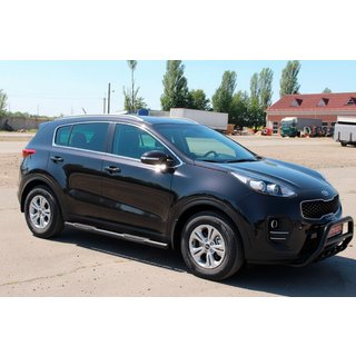 Boční trubky BB002 Black (2 ks, nerez) Kia Sportage 2015–2021 fotografie 2