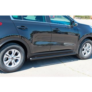Boční trubky BB001 Black (2 ks, nerez) Kia Sportage 2015–2021 fotografie 1