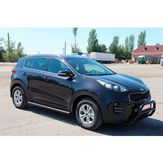 Boční trubky BB001 Black (2 ks, nerez) Kia Sportage 2015–2021 fotografie 2