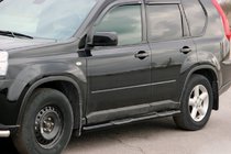 Nissan X-trail T31 2007–2014 Boční trubky BB002 Black (2 ks, nerez) fotografie 4