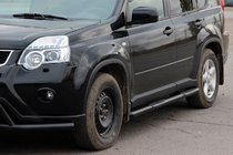 Nissan X-trail T31 2007–2014 Boční trubky BB002 Black (2 ks, nerez) fotografie 2