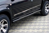 Kia Carens 1999–2012 Boční trubky Black (nerez) fotografie 1