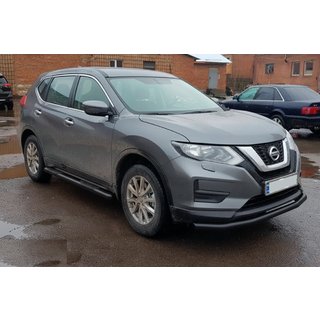 Boční trubky Black (2 ks, nerez) Nissan X-trail T32/Rogue 2014–2021 fotografie 2