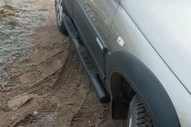 Chevrolet Niva 1998–2020 Boční trubky Black (2 ks, nerez) fotografie 4