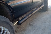 Chevrolet Niva 1998–2020 Boční trubky Black (2 ks, nerez) fotografie 1