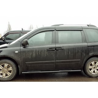 Boční trubky Black (2 ks, nerez) Kia Carnival 2002–2013 fotografie 1