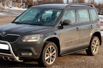 Skoda Yeti 2009–2017 Boční trubky Black (2 ks, nerez) fotografie 2
