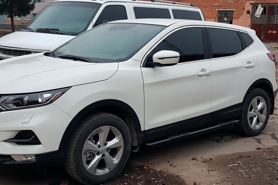 Nissan Qashqai 2014–2021 Boční trubky Black (2017-2021, 2 ks, nerez) Image