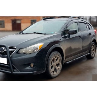Nerezové boční trubky BB002 Black (2 ks, nerez) Subaru XV 2011–2017 fotografie 1