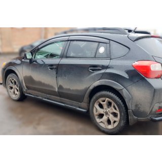 Nerezové boční trubky BB002 Black (2 ks, nerez) Subaru XV 2011–2017 fotografie 3