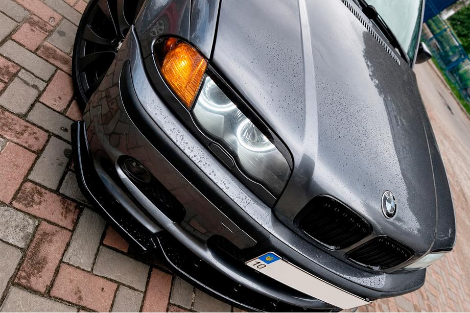 BMW řada 3 E46 1998–2006 Přední lip nástavec DPT V-2 (pro M-Sport 2003-2006, černý lesk) Fotografie 6