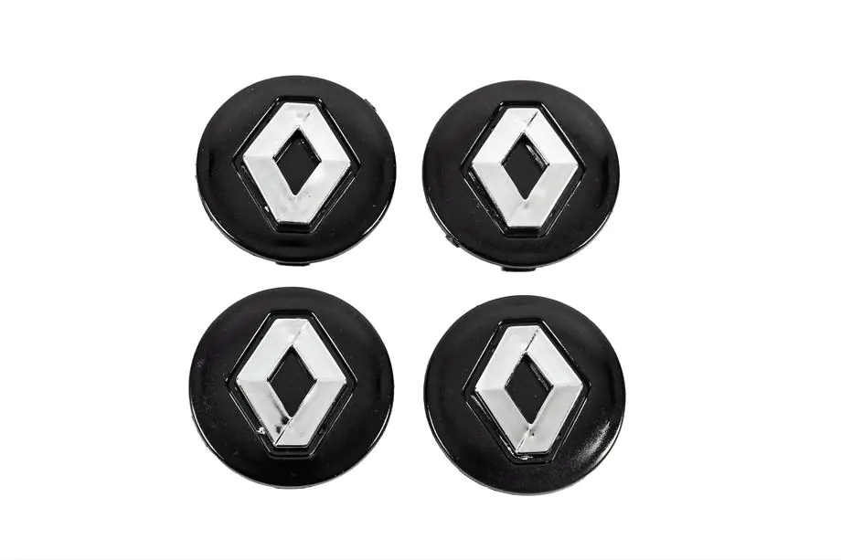 Renault Středové krytky na kola černé 5650v1 (56 mm na 50 mm, 4 ks) Image