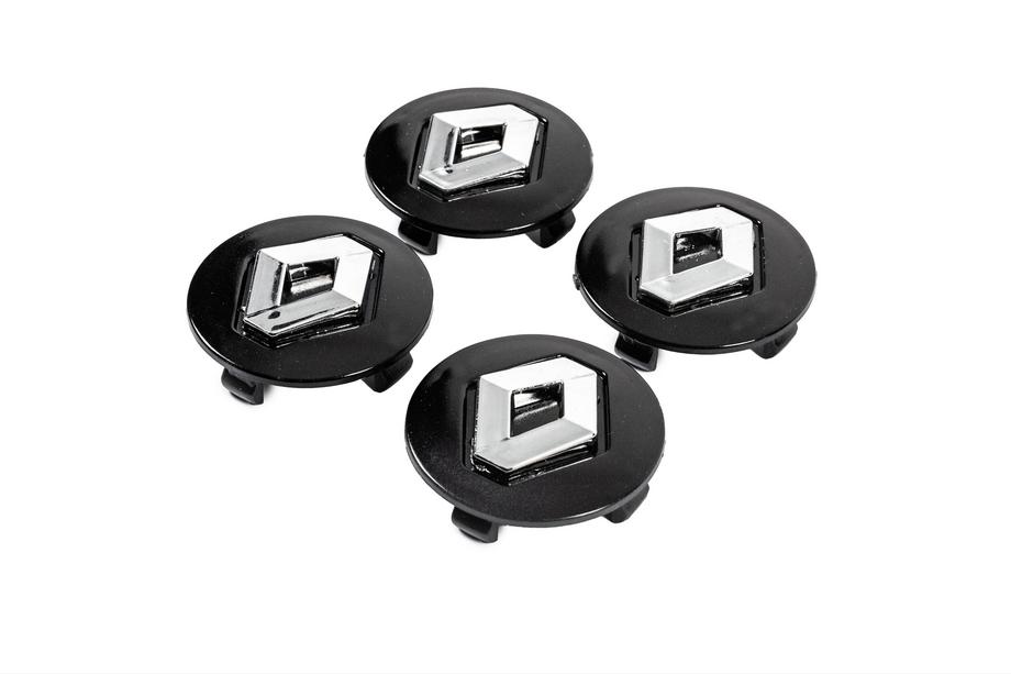 Renault Středové krytky na kola černé 5650v1 (56 mm na 50 mm, 4 ks) Fotografie 2