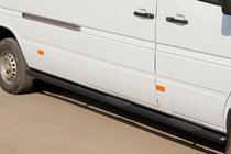 Volkswagen LT 1995–2006 Boční trubky Black (2 ks, nerez) fotografie 4