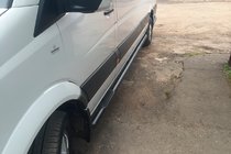 Mercedes Sprinter W906 2006–2018 Boční trubky Black (2 ks, nerez) fotografie 1