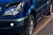 Mercedes Sprinter W906 2006–2018 Boční trubky Black (2 ks, nerez) fotografie 2