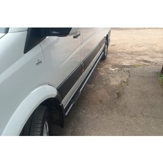 Boční trubky Black (2 ks, nerez) Mercedes Sprinter W906 2006–2018 fotografie 1