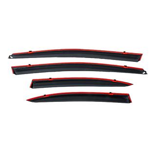 Okenní ofuky s chromovanou lištou (4 ks, Niken) Honda Civic Sedan VIII 2006–2011 fotografie 4